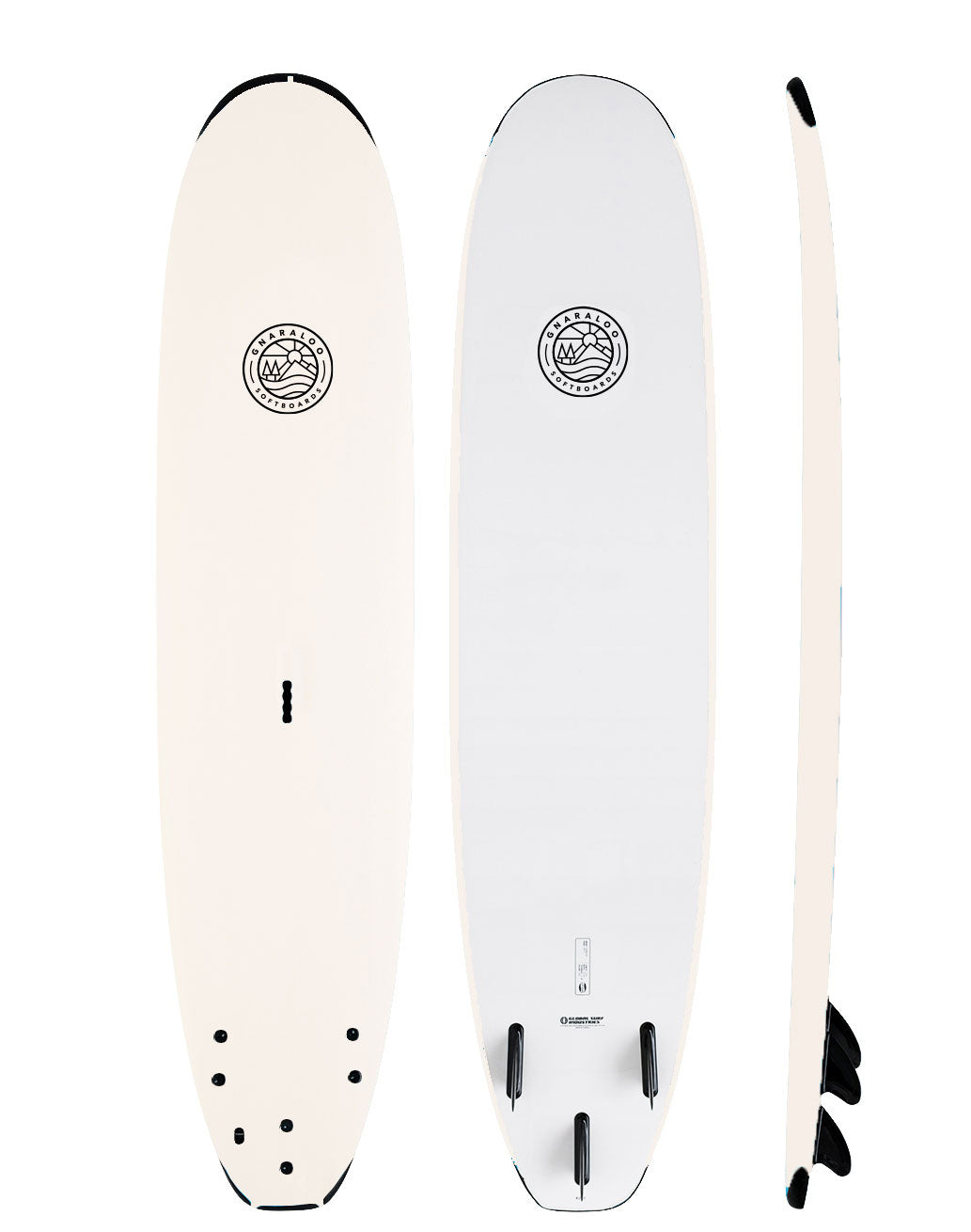 Gnaraloo Soft Surfboards - Schoolie white soft surfboard