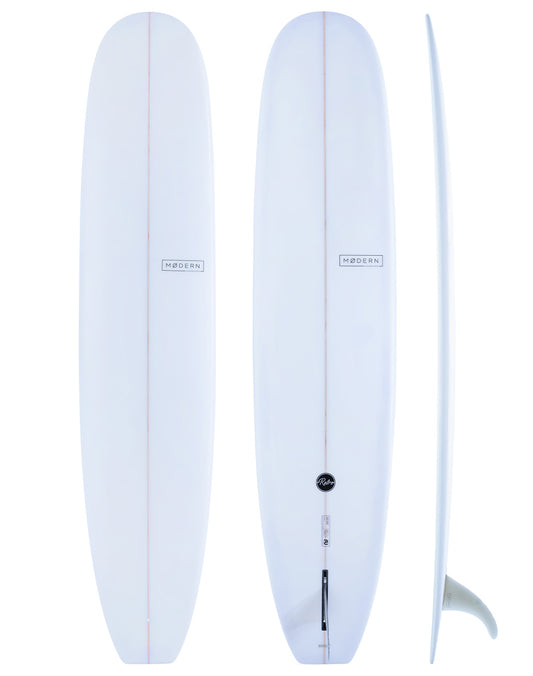 Modern Surfboards - Retro white longboard