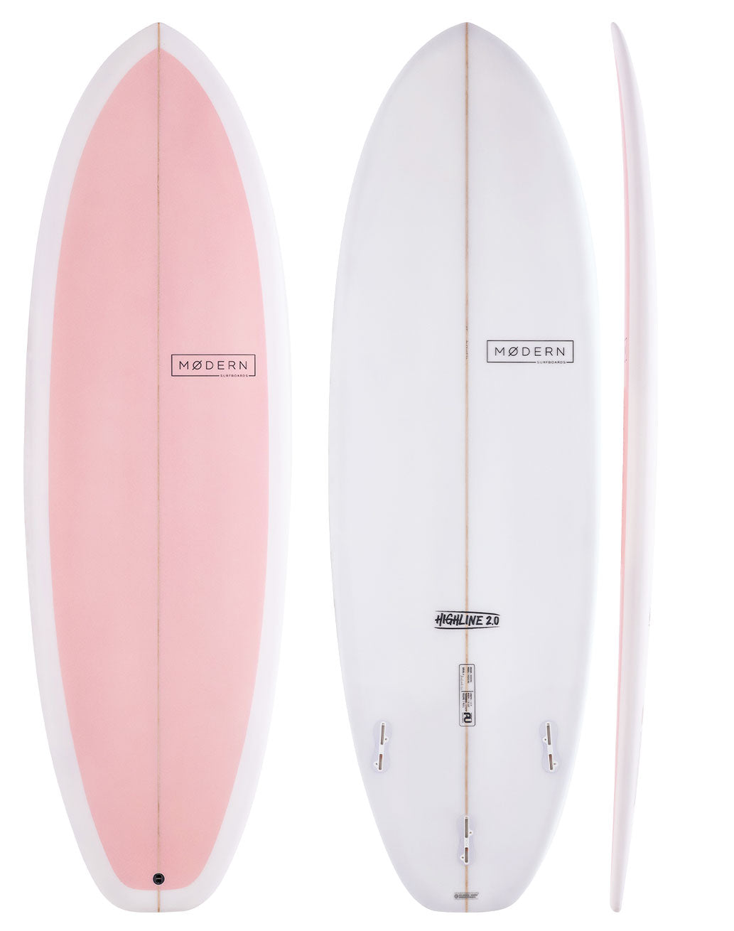 Modern Highline 2.0 candy pink surfboard