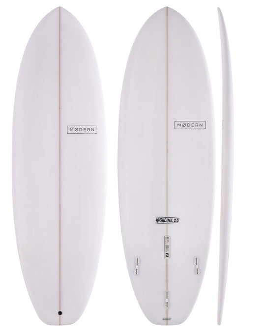 Modern Highline 2.0 clear surfboard