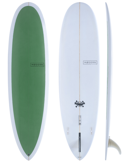 Modern Surfboard Love Child - Pine Green