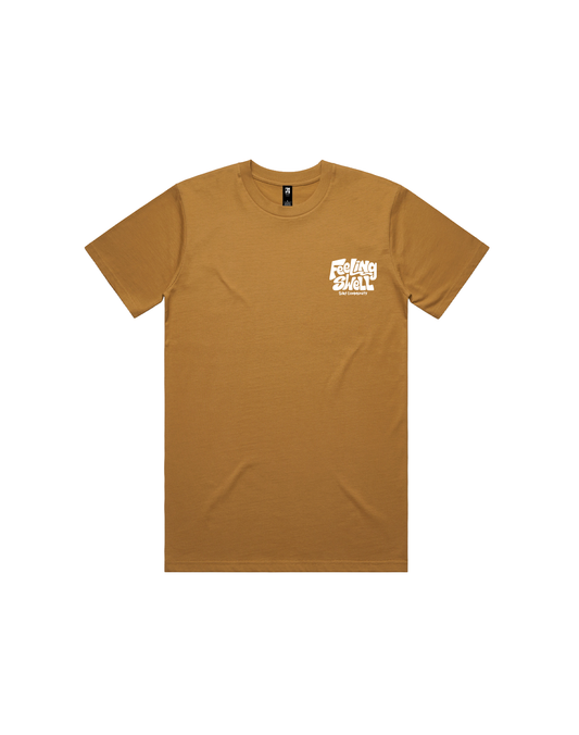 Feeling Swell Men's Classic Tshirt in camel color - front view