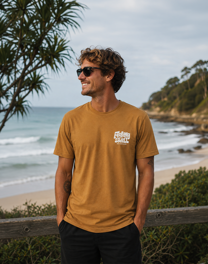 Feeling Swell classic mens tshirt in Camel