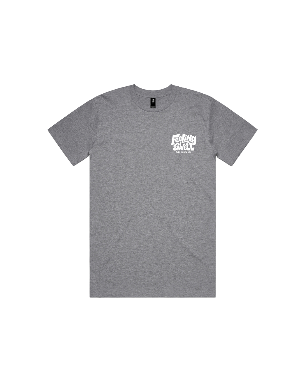 Feeling Swell Men's Classic Tshirt in grey marle color - front view