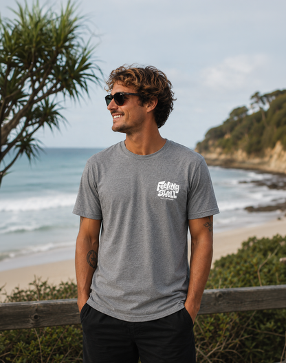 Feeling Swell classic mens tshirt in Grey Marle