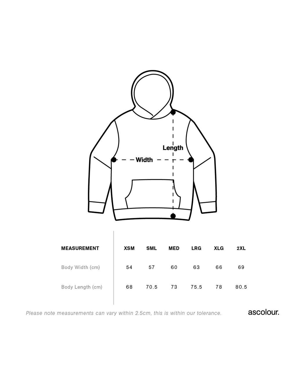 Feeling Swell Mens Hoodie - sizing