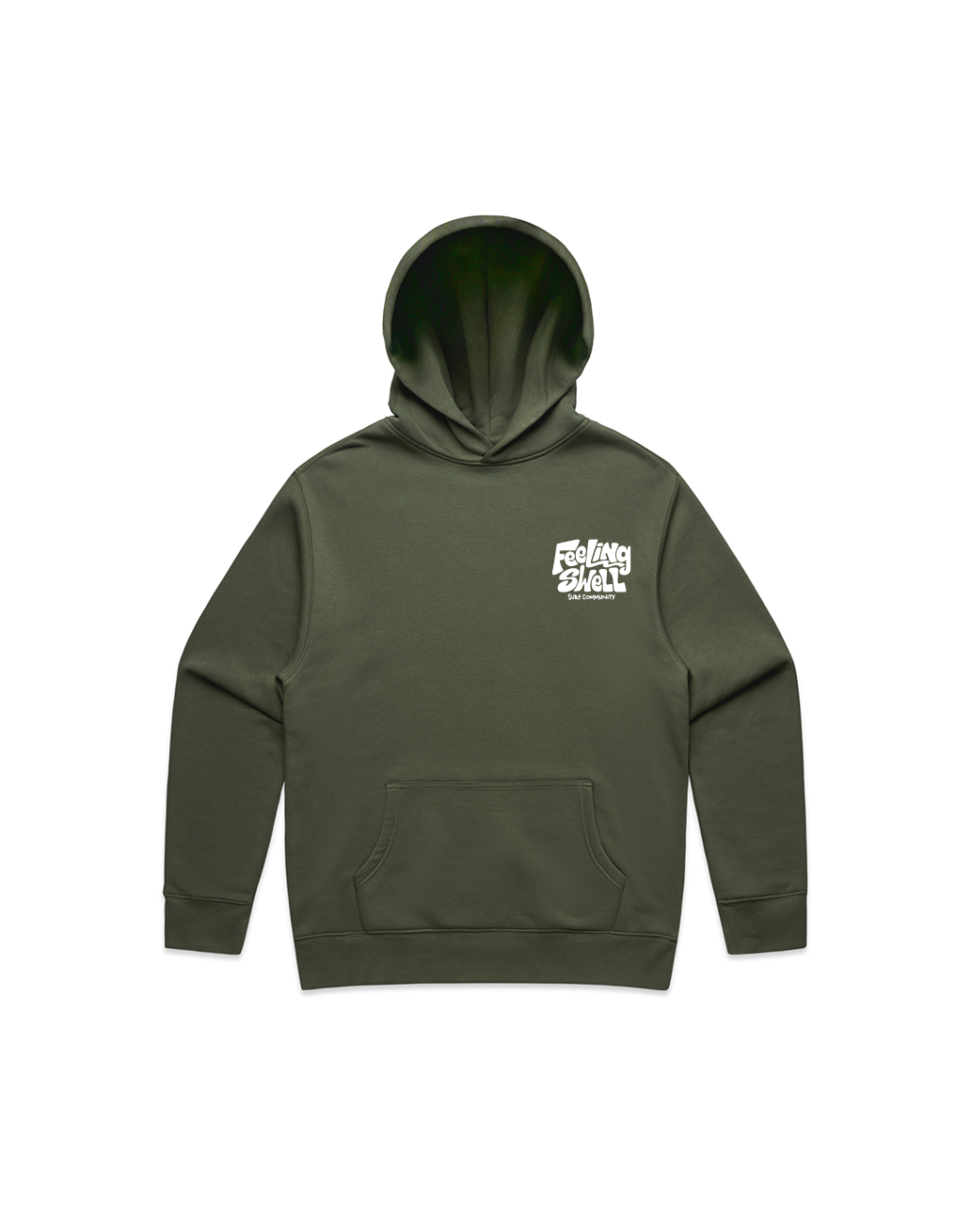 Feeling Swell Unisex Hoodie in Cyprus color - front view