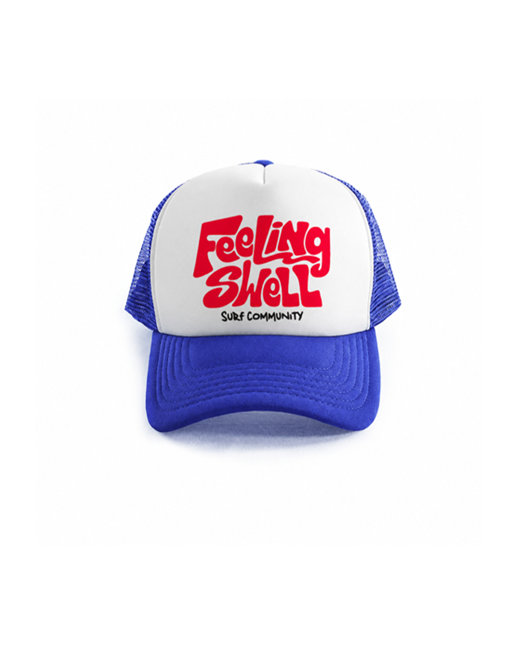 Feeling Swell Trucker Hat red,white and blue