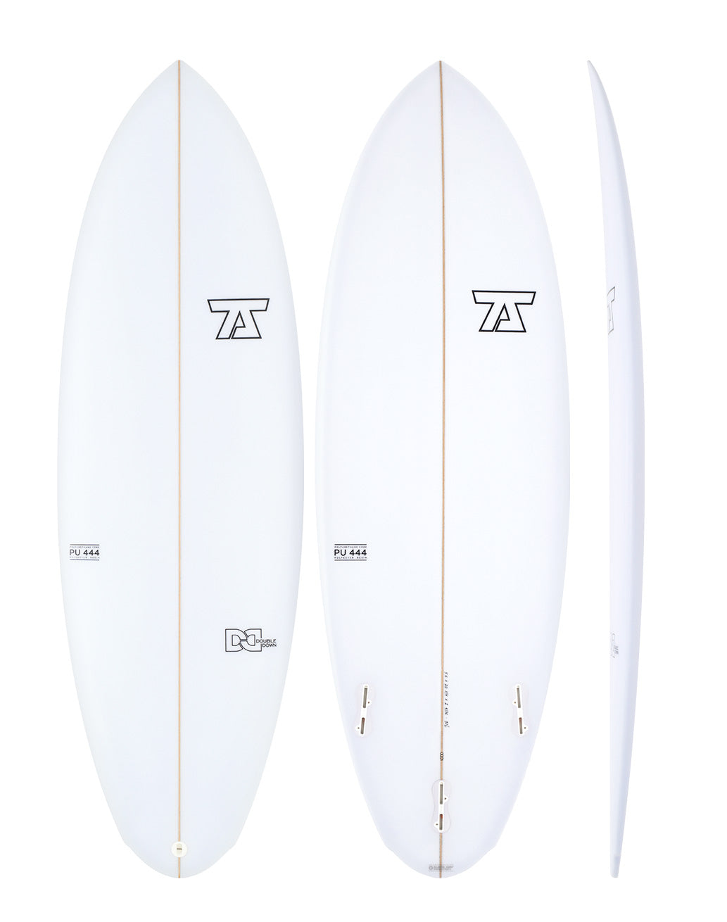 7S - Double Down white surfboard