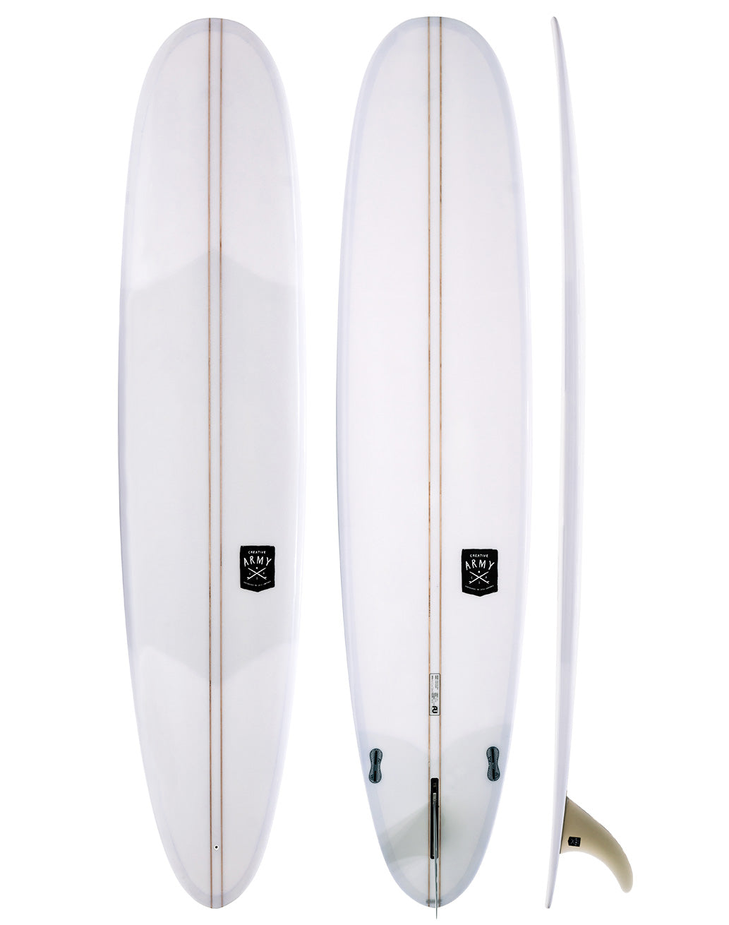 Creative Army Surfboards - Five Sugars white longboard