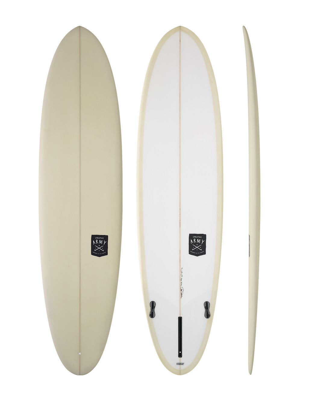 Creative Army Surfboards - Huevo stone colored surfboard