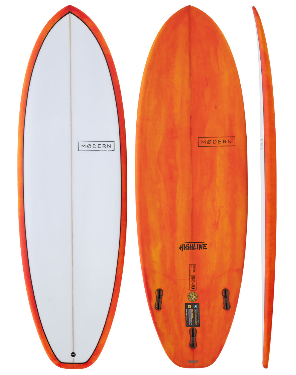 Modern Surfboards Highline shortboard Global Surf Industries New