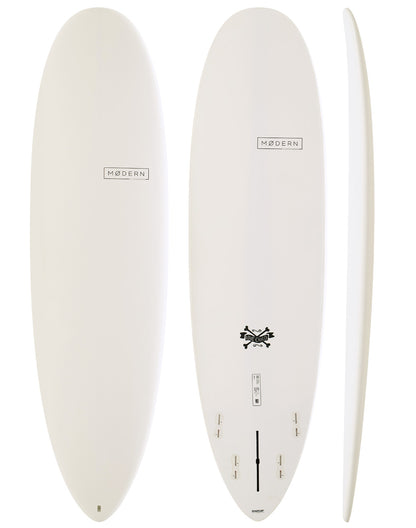 Modern Surfboards Love Child white soft surfboard