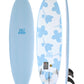 Salt Gypsy Surfboards - Mid Tide blue and white floral soft surfboard